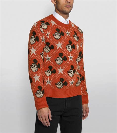 mickey christmas sweater gucci|Gucci mickey mouse collection.